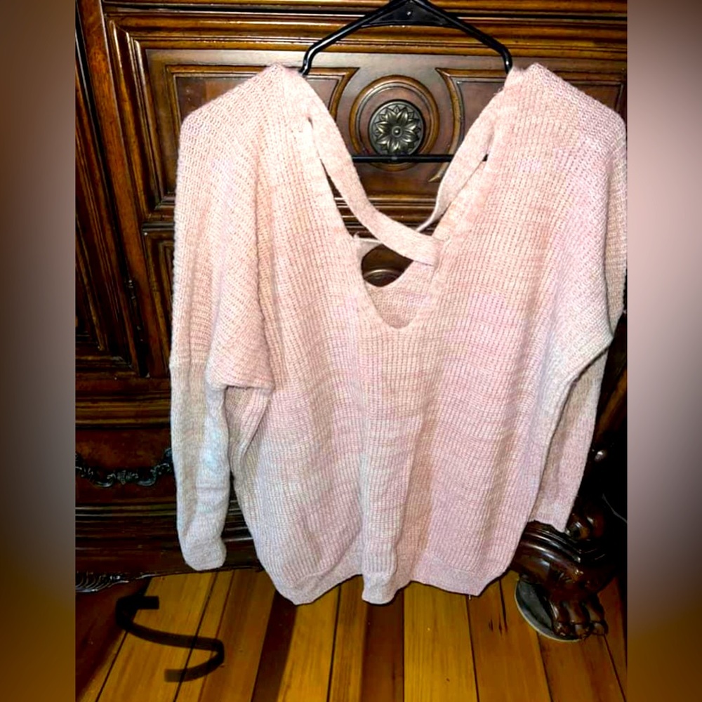 criss cross back sweater